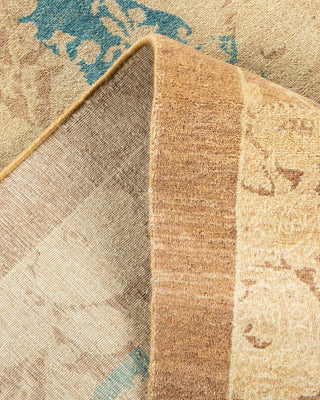 Traditional Mogul Brown Wool Area Rug 6' 1" x 8' 7" - Solo Rugs