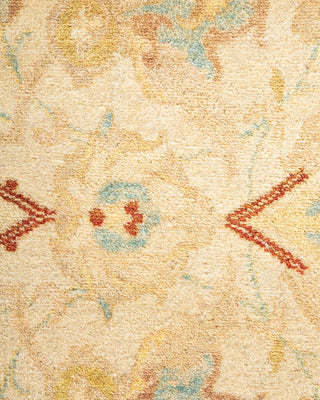 Traditional Mogul Ivory Wool Area Rug 8' 3" x 10' 6" - Solo Rugs