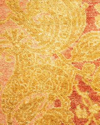 Traditional Mogul Pink Wool Area Rug 8' 3" x 10' 3" - Solo Rugs
