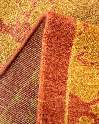Traditional Mogul Pink Wool Area Rug 8' 3" x 10' 3" - Solo Rugs