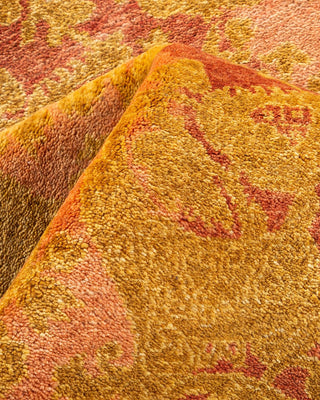 Traditional Mogul Pink Wool Area Rug 8' 3" x 10' 3" - Solo Rugs