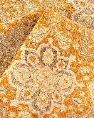 Traditional Mogul Brown Wool Area Rug 8' 3" x 9' 10" - Solo Rugs