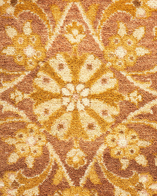 Traditional Mogul Yellow Wool Area Rug 8' 3" x 10' 8" - Solo Rugs