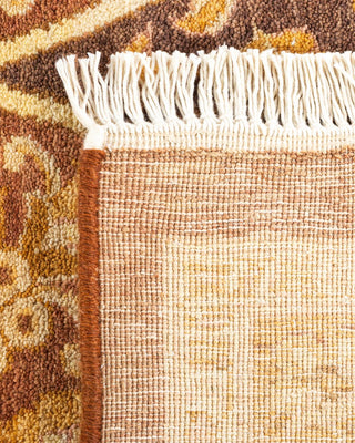 Traditional Mogul Yellow Wool Area Rug 8' 3" x 10' 8" - Solo Rugs