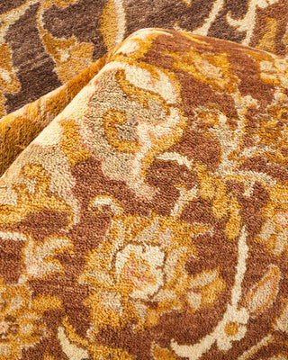 Traditional Mogul Yellow Wool Area Rug 8' 3" x 10' 8" - Solo Rugs