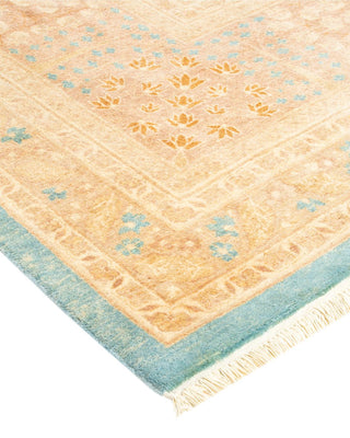 Traditional Mogul Light Blue Wool Area Rug 8' 4" x 10' 4" - Solo Rugs