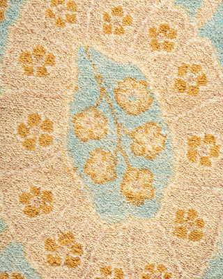 Traditional Mogul Light Blue Wool Area Rug 8' 4" x 10' 4" - Solo Rugs