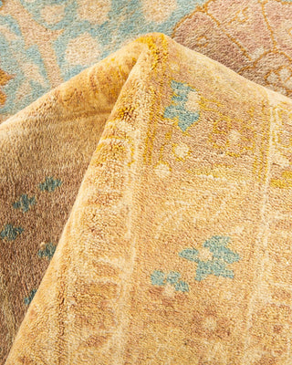 Traditional Mogul Light Blue Wool Area Rug 8' 4" x 10' 4" - Solo Rugs