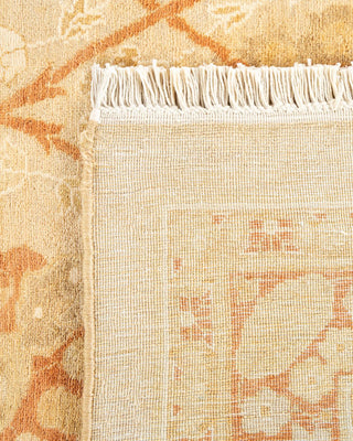 Traditional Mogul Yellow Wool Area Rug 8' 3" x 10' 5" - Solo Rugs