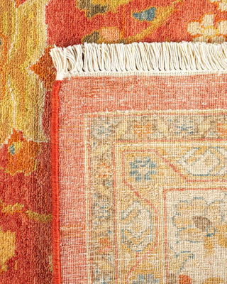 Traditional Mogul Orange Wool Area Rug 8' 0" x 10' 10" - Solo Rugs
