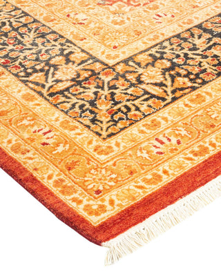 Traditional Mogul Red Wool Area Rug 8' 1" x 10' 7" - Solo Rugs