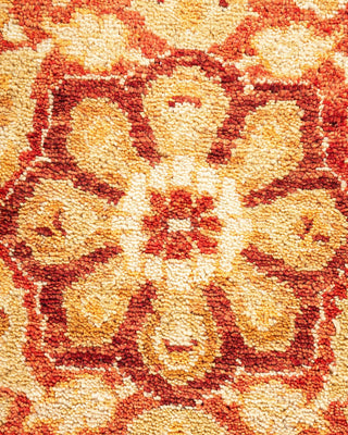 Traditional Mogul Red Wool Area Rug 8' 1" x 10' 7" - Solo Rugs