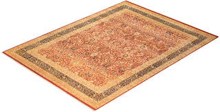 Traditional Mogul Red Wool Area Rug 8' 1" x 10' 7" - Solo Rugs