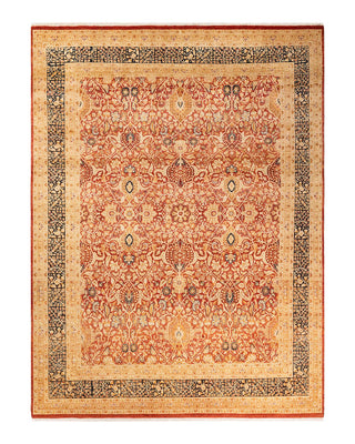 Traditional Mogul Red Wool Area Rug 8' 1" x 10' 7" - Solo Rugs