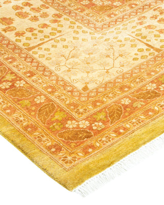 Traditional Mogul Lime Wool Area Rug 8' 1" x 10' 3" - Solo Rugs