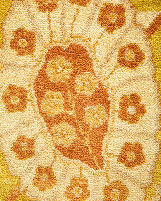 Traditional Mogul Lime Wool Area Rug 8' 1" x 10' 3" - Solo Rugs