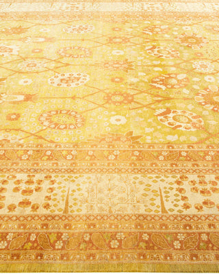 Traditional Mogul Lime Wool Area Rug 8' 1" x 10' 3" - Solo Rugs