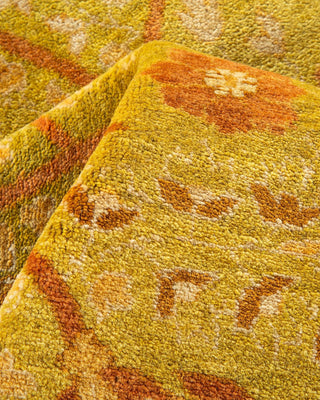 Traditional Mogul Lime Wool Area Rug 8' 1" x 10' 3" - Solo Rugs
