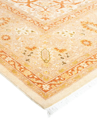 Traditional Mogul Ivory Wool Area Rug 8' 2" x 10' 5" - Solo Rugs