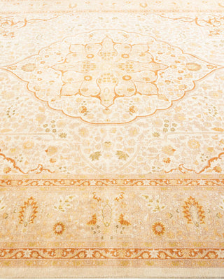 Traditional Mogul Ivory Wool Area Rug 8' 2" x 10' 5" - Solo Rugs
