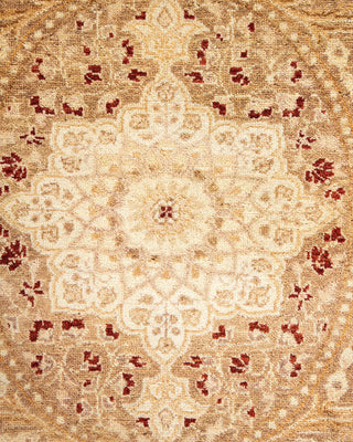 Traditional Mogul Green Wool Area Rug 8' 1" x 9' 8" - Solo Rugs