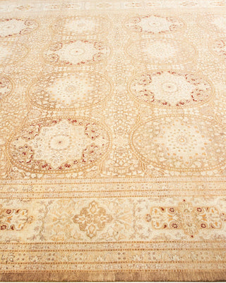Traditional Mogul Green Wool Area Rug 8' 1" x 9' 8" - Solo Rugs