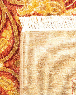 Traditional Mogul Yellow Wool Area Rug 8' 3" x 10' 1" - Solo Rugs