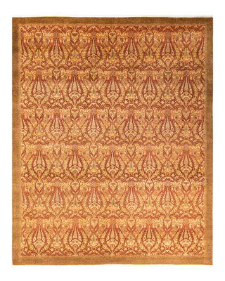 Traditional Mogul Yellow Wool Area Rug 8' 3" x 10' 1" - Solo Rugs