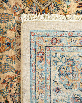 Traditional Mogul Yellow Wool Area Rug 8' 2" x 10' 2" - Solo Rugs