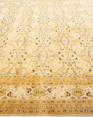 Traditional Mogul Ivory Wool Area Rug 7' 10" x 10' 5" - Solo Rugs