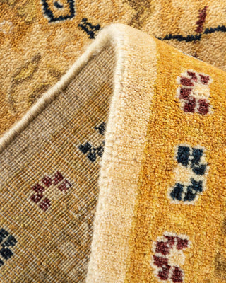 Traditional Mogul Ivory Wool Area Rug 7' 10" x 10' 5" - Solo Rugs