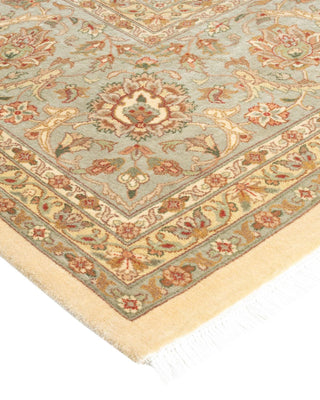 Traditional Mogul Ivory Wool Area Rug 9' 2" x 12' 0" - Solo Rugs