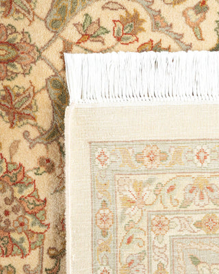 Traditional Mogul Ivory Wool Area Rug 9' 2" x 12' 0" - Solo Rugs