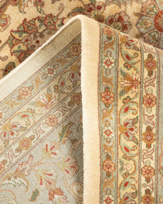 Traditional Mogul Ivory Wool Area Rug 9' 2" x 12' 0" - Solo Rugs