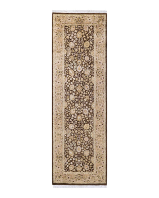 Traditional Mogul Brown Wool Runner 2' 7" x 8' 3" - Solo Rugs