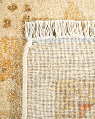 Traditional Mogul Ivory Wool Area Rug 9' 0" x 12' 1" - Solo Rugs