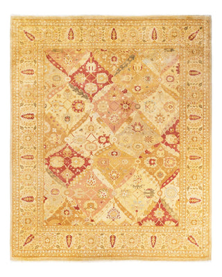 Eclectic, One-of-a-Kind Hand-Knotted Area Rug - Ivory, 8' 4" x 10' 4" - Solo Rugs