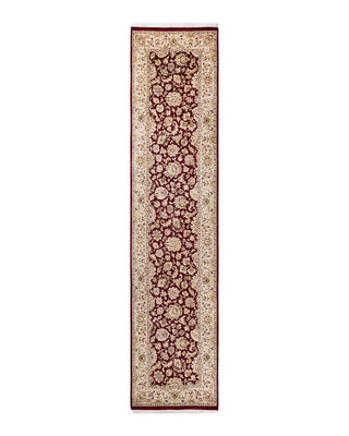 Traditional Mogul Red Wool Runner 2' 6" x 11' 0" - Solo Rugs