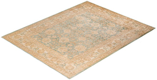 Contemporary Eclectic Light Blue Wool Area Rug 8' 2" x 9' 10" - Solo Rugs
