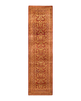 Traditional Mogul Orange Wool Runner 2' 7" x 10' 3" - Solo Rugs