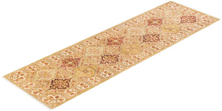 Traditional Mogul Ivory Wool Runner 2' 7" x 8' 9" - Solo Rugs