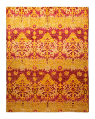 Contemporary Modern Yellow Wool Area Rug 8' 1" x 10' 2" - Solo Rugs