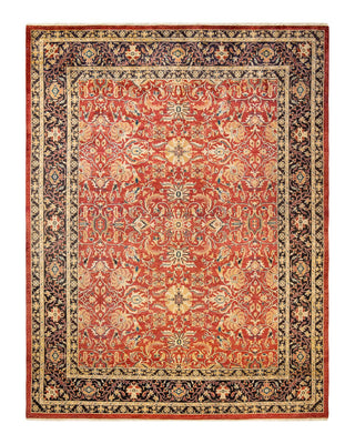 Eclectic, One-of-a-Kind Hand-Knotted Area Rug - Orange, 7' 10" x 10' 2" - Solo Rugs