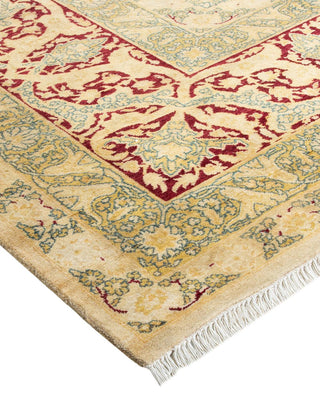 Traditional Mogul Ivory Wool Area Rug 8' 3" x 13' 4" - Solo Rugs