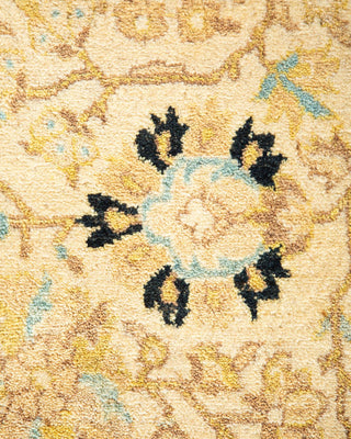 Traditional Mogul Ivory Wool Area Rug 8' 2" x 8' 9" - Solo Rugs