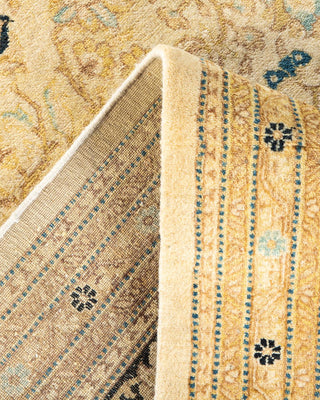Traditional Mogul Ivory Wool Area Rug 8' 2" x 8' 9" - Solo Rugs