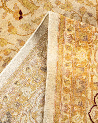 Traditional Mogul Ivory Wool Area Rug 10' 0" x 19' 5" - Solo Rugs