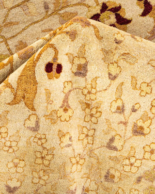 Traditional Mogul Ivory Wool Area Rug 10' 0" x 19' 5" - Solo Rugs