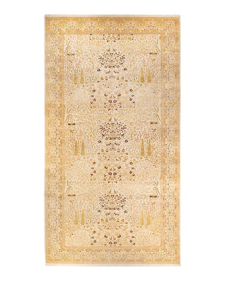 Traditional Mogul Ivory Wool Area Rug 10' 0" x 19' 5" - Solo Rugs