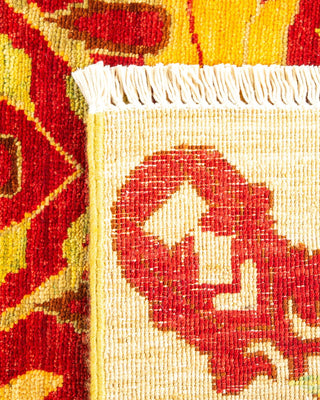 Contemporary Arts & Crafts Red Wool Area Rug 2' 10" x 5' 2" - Solo Rugs
